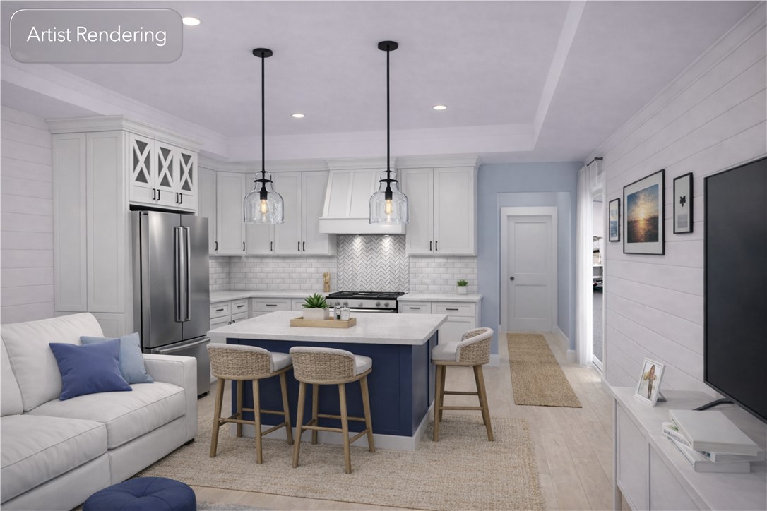 350 Shaver Road, Unit 103 Aransas Pass, TX 78336 - Photo 2 of 18 a kitchen that has a table chairs stainless steel appliances and cabinets
