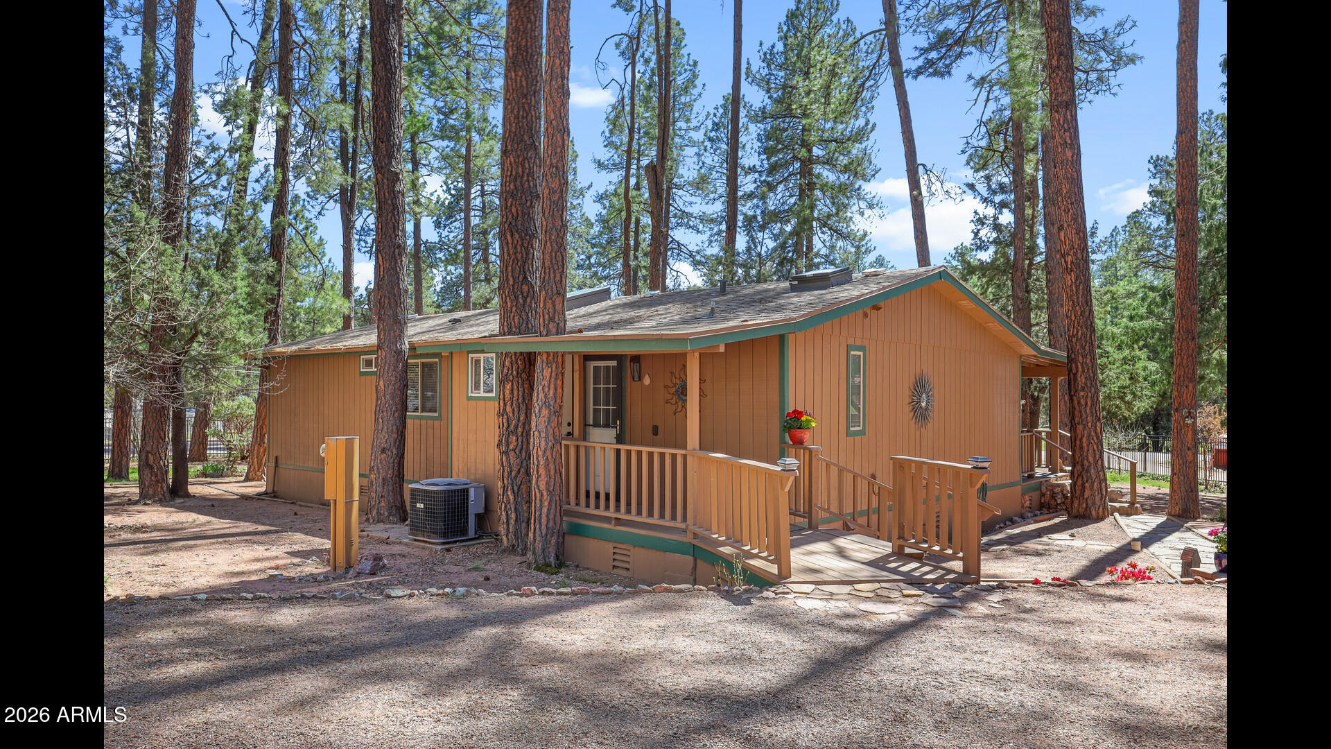 512 Standage Drive Payson, AZ 85541 - Photo 35 of 46 a view of backyard with large trees and wooden fence