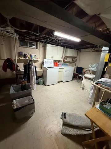 a view of storage and utility room