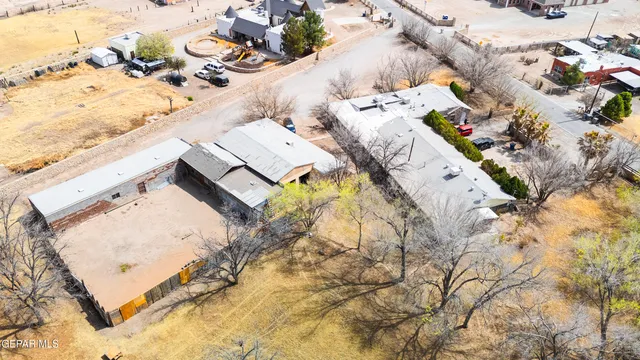 a front view of a house with a large space
