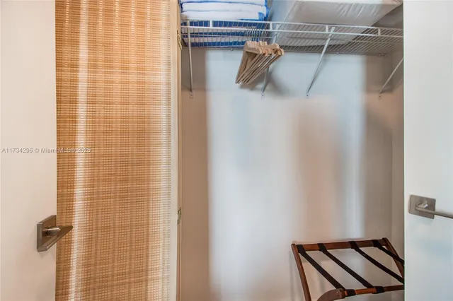 a view of a walk in closet