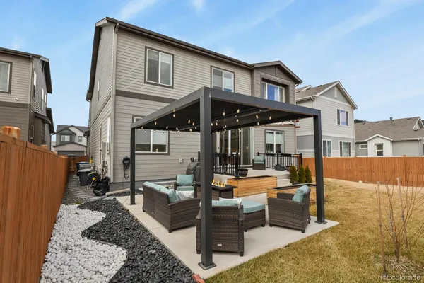 a outdoor space view with a sitting space