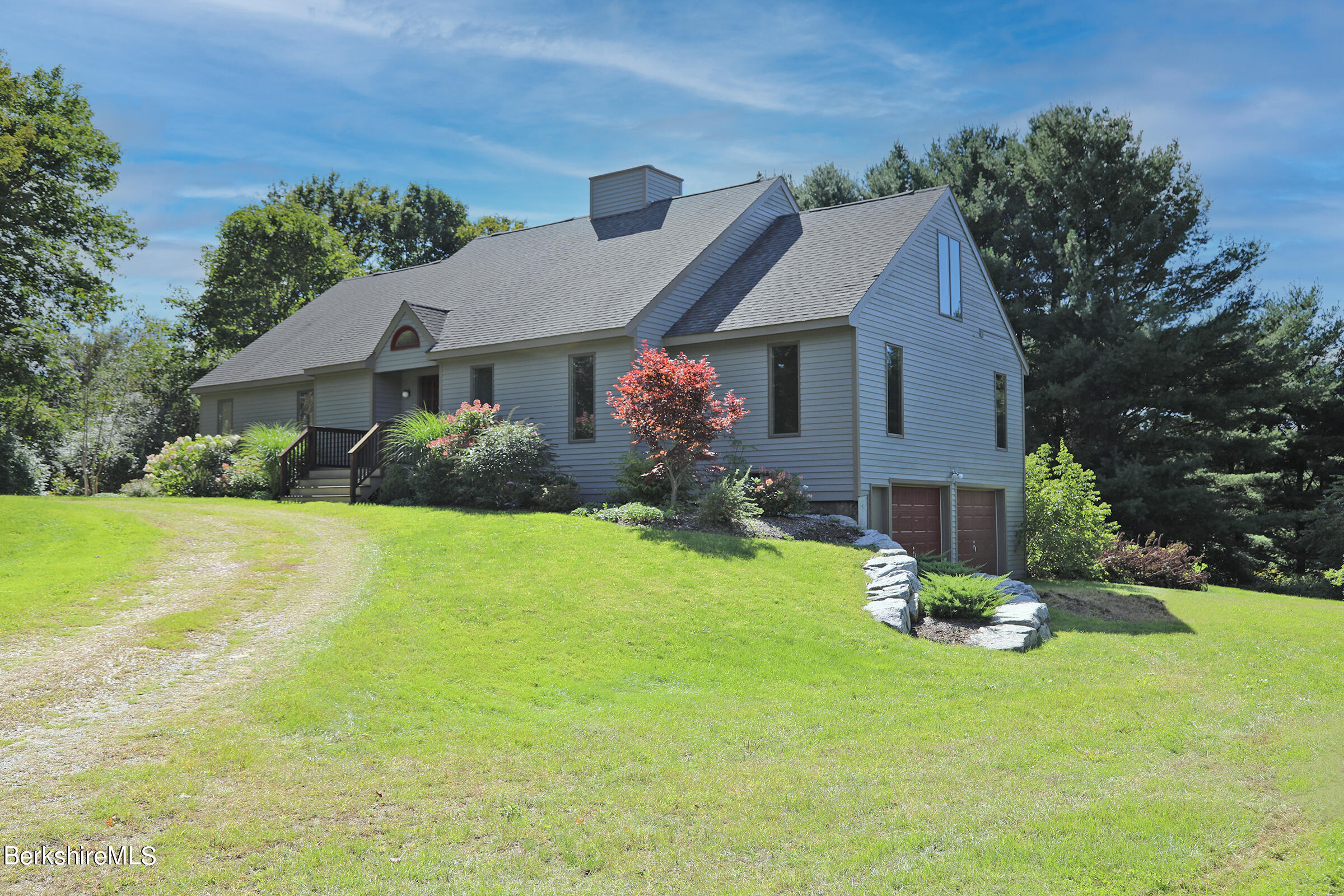 4 Hill Road Stockbridge, MA 01266 - Photo 32 of 41 a front view of house with yard and green space