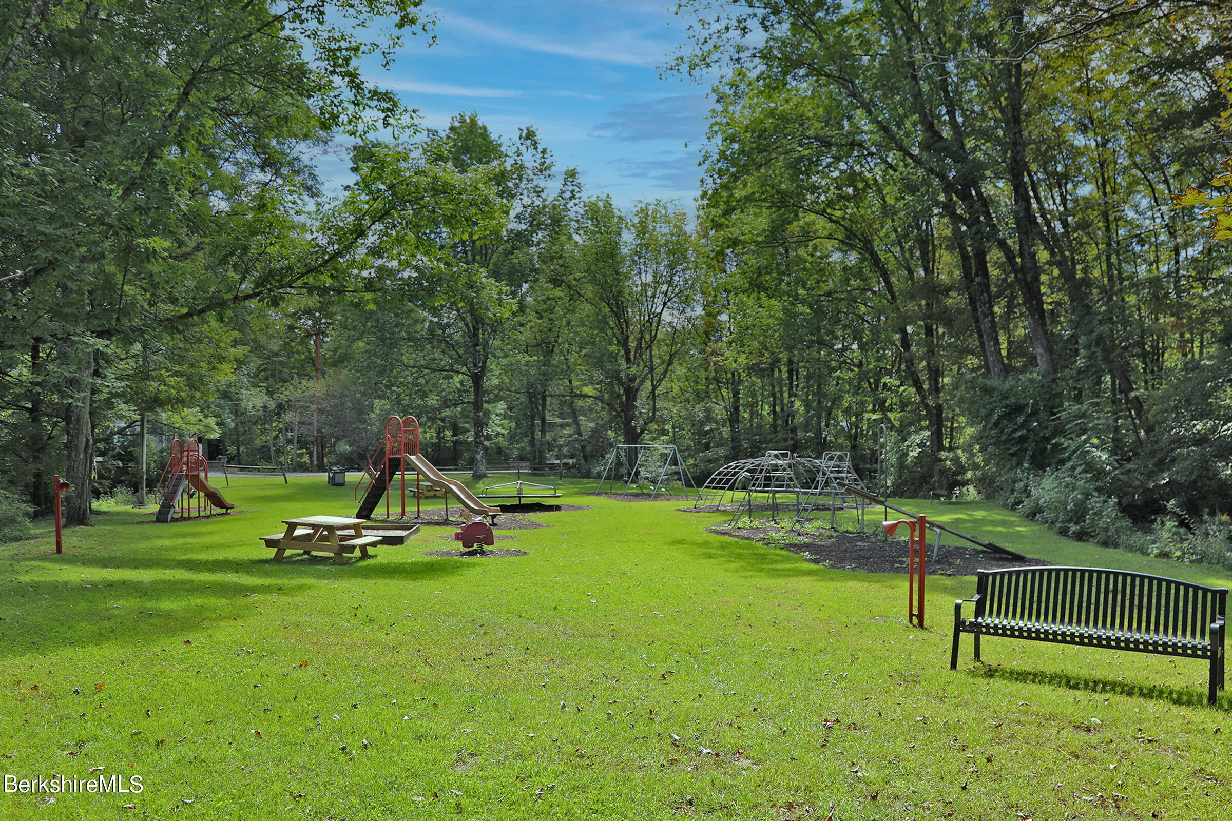 4 Hill Road Stockbridge, MA 01266 - Photo 35 of 41 a view of a park with slide