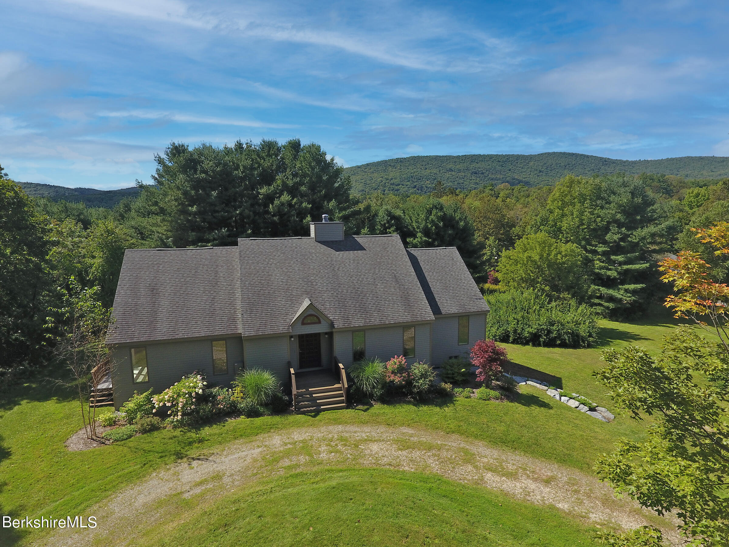 4 Hill Road Stockbridge, MA 01266 - Photo 5 of 41 an aerial view of a house