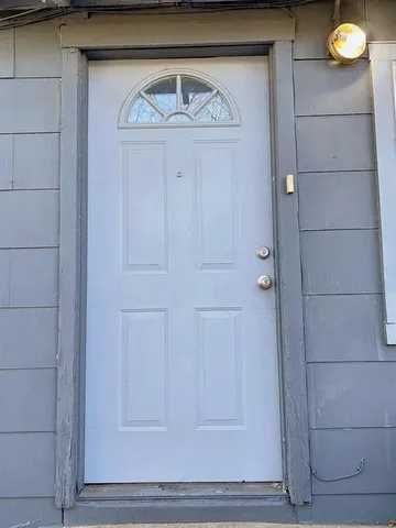 a view of front door