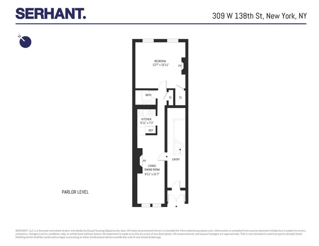 $1,875,000 | 309 West 138th Street | Central Harlem
