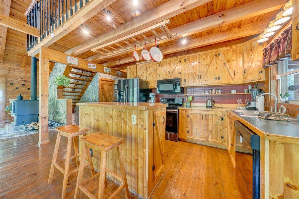 13357 Callaway Road Callaway, VA 24067 - Photo 15 of 62 a view of a kitchen with wooden floor