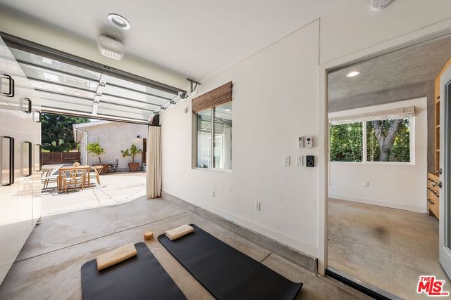 a very nice looking room with a large window