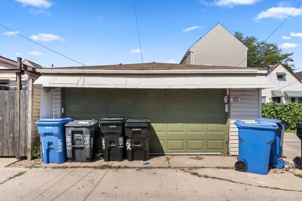a view of a car garage