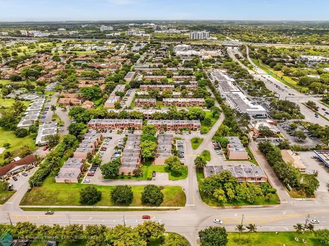a view of a city from a building