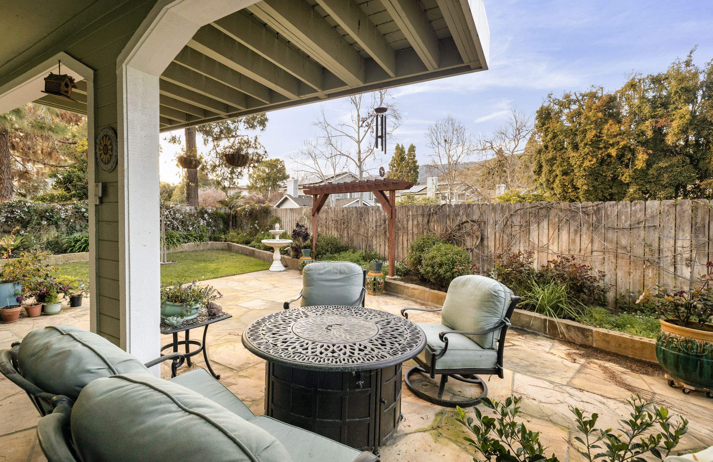 1539 Meadow Circle Carpinteria, CA 93013 - Photo 4 of 21 a view of a outdoor sitting area with furniture and garden