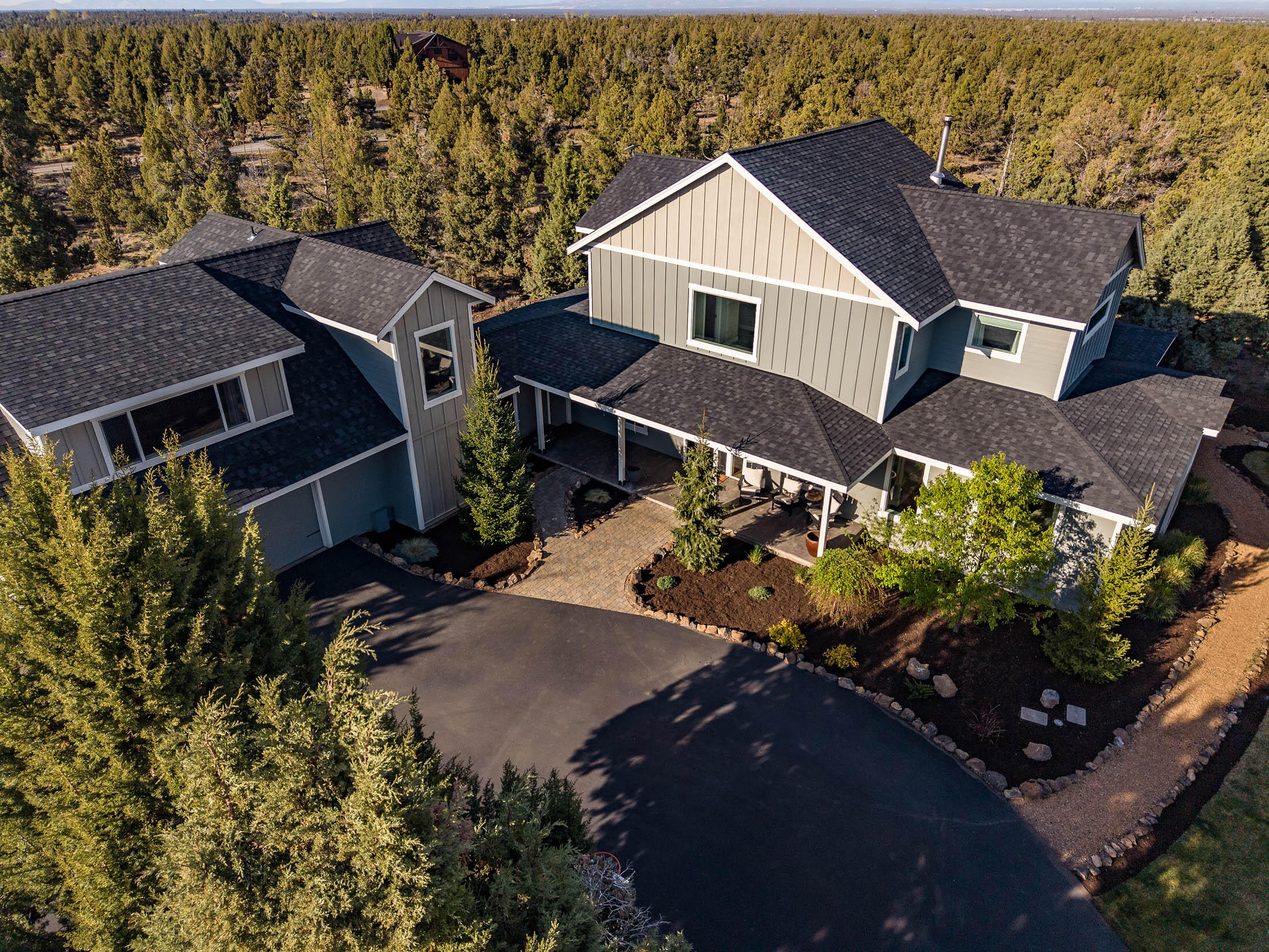 23160 Rickard Road Bend, OR 97702 - Photo 44 of 48 Front of home - aerial