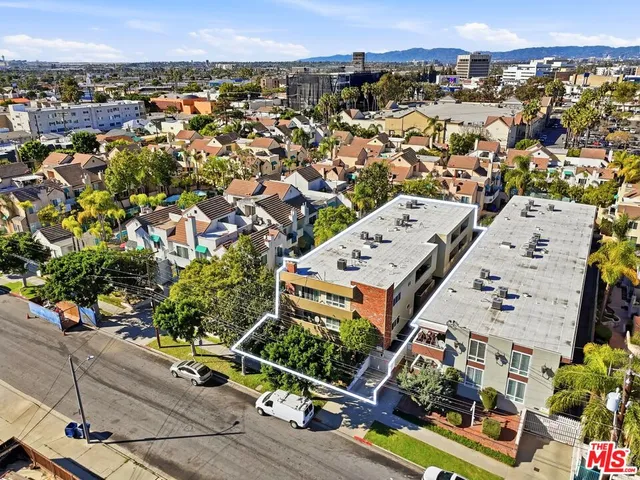 an aerial view of a city