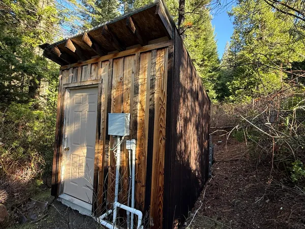 a view of a house with a door