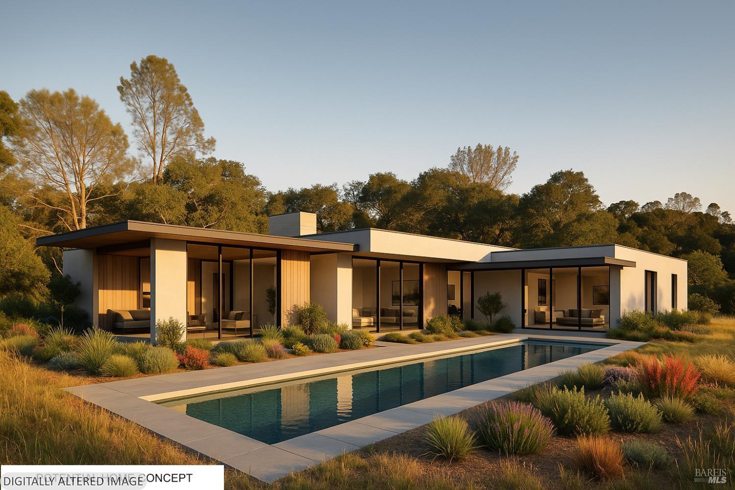 0 Hennessey Ridge Road St. Helena, CA 94574 - Photo 3 of 23 a view of a house with swimming pool and porch