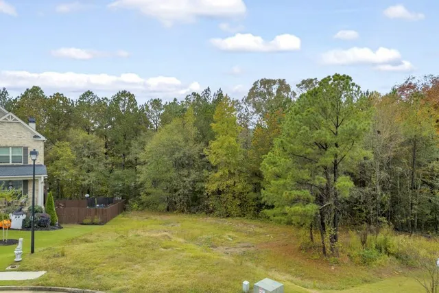 a view of a lake with a mountain