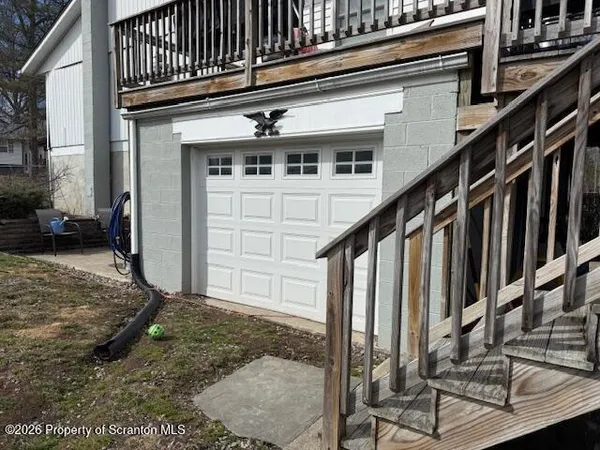 a view of front door of house
