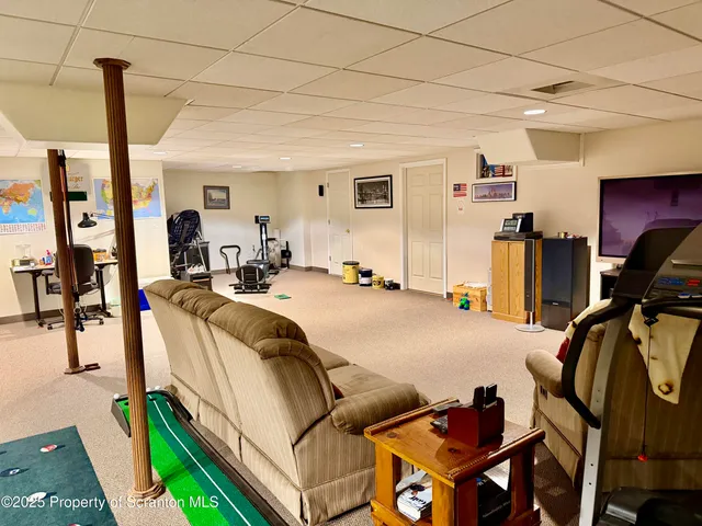 a bed room with a bed and furniture