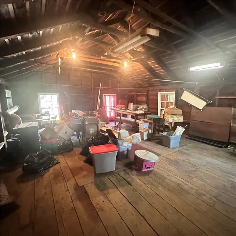 a room with furniture