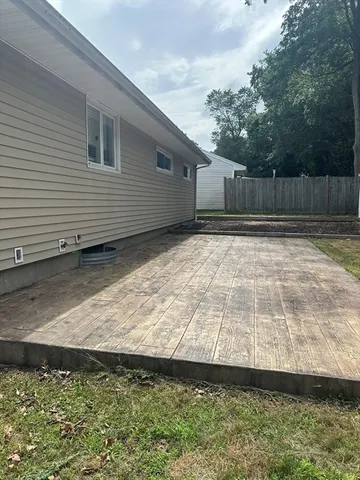 a backyard of a house