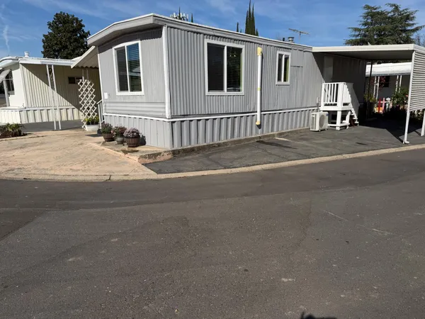 a front view of a house