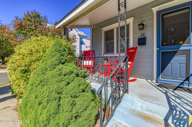 a view of outdoor space with seating area