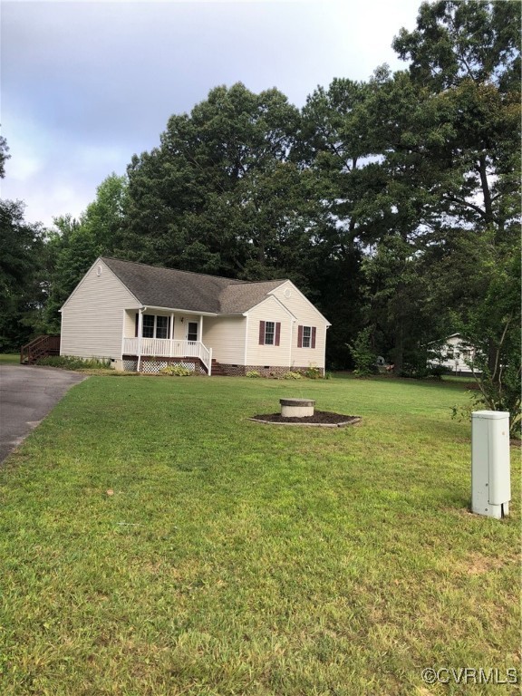 13606 Halifax Road Richmond, VA 23238 - Photo 14 of 50 View of front of property with a front lawn, crawl