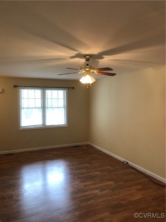 13606 Halifax Road Richmond, VA 23238 - Photo 20 of 50 Living room featuring ceiling fan and dark wood-st