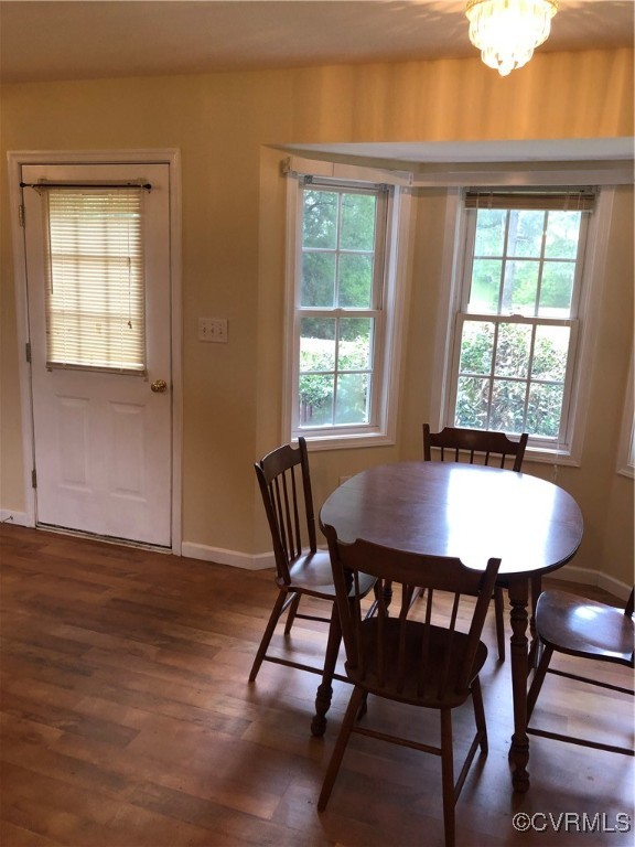 13606 Halifax Road Richmond, VA 23238 - Photo 30 of 50 Dining area featuring wood finished floors and a c