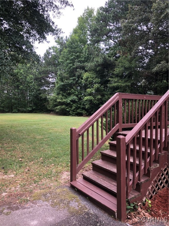 13606 Halifax Road Richmond, VA 23238 - Photo 7 of 50 Wooden terrace with a yard
