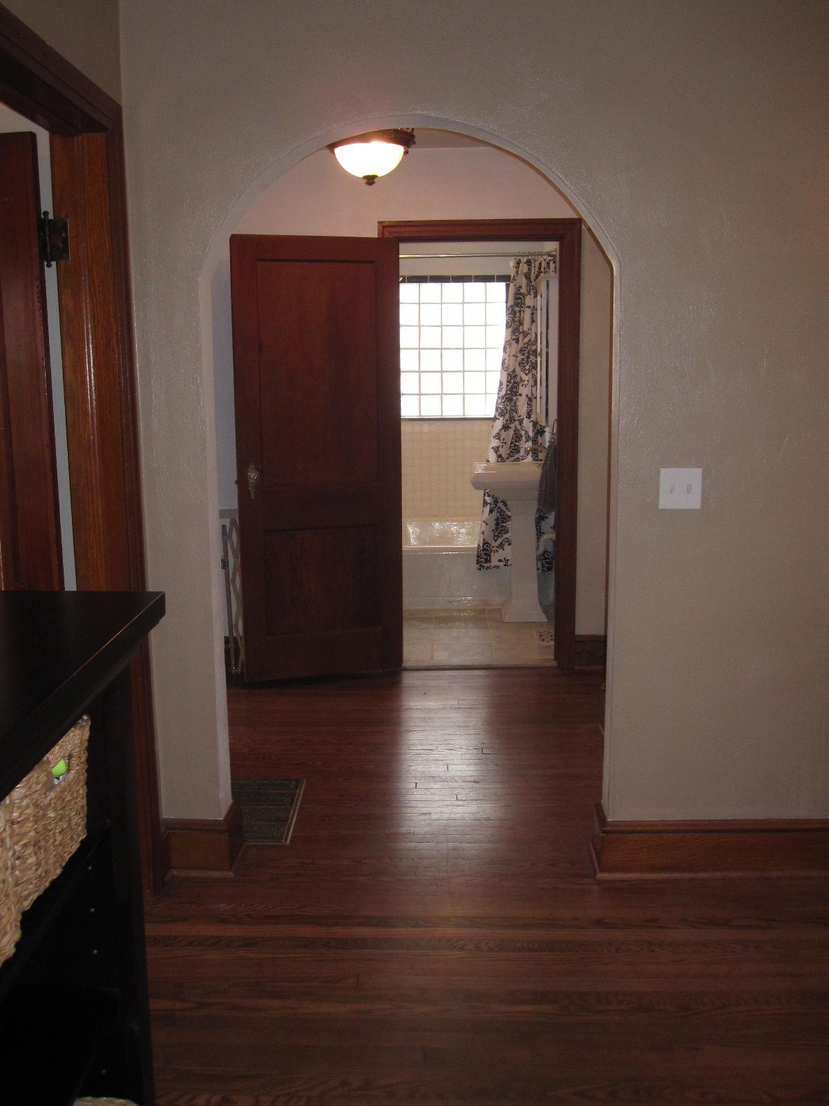 1909 Retreat Road Boones Mill, VA 24065 - Photo 48 of 59 a view of a hallway with wooden floor and a living room