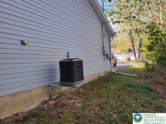 a view of a brick wall