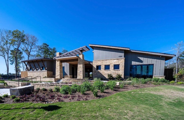 21807 Victory Green Way Porter, TX 77365 - Photo 44 of 50 a front view of house with yard and outdoor seating