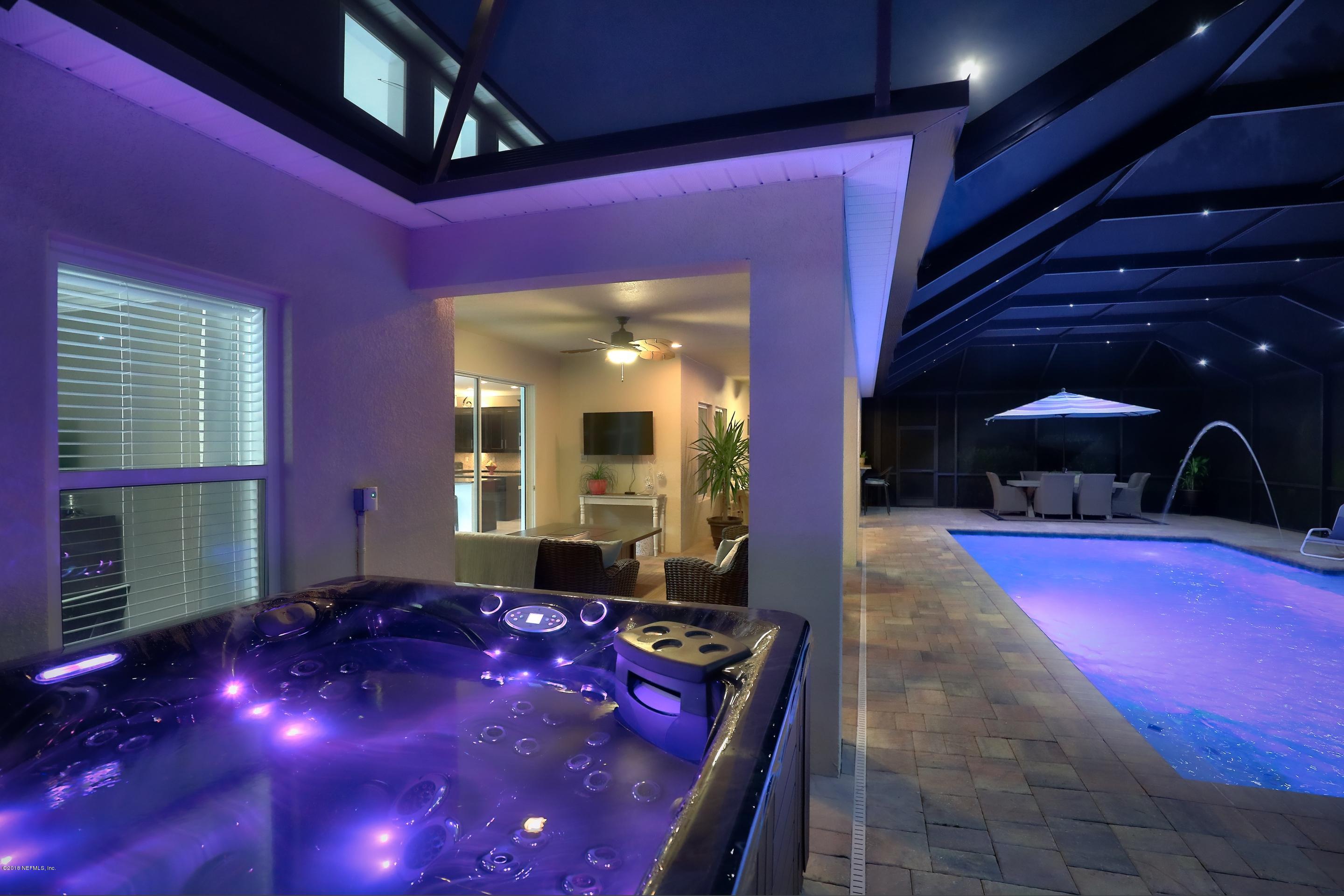 277 Esmeralda Road St. Augustine, FL 32095 - Photo 63 of 79 Hot tub_Night