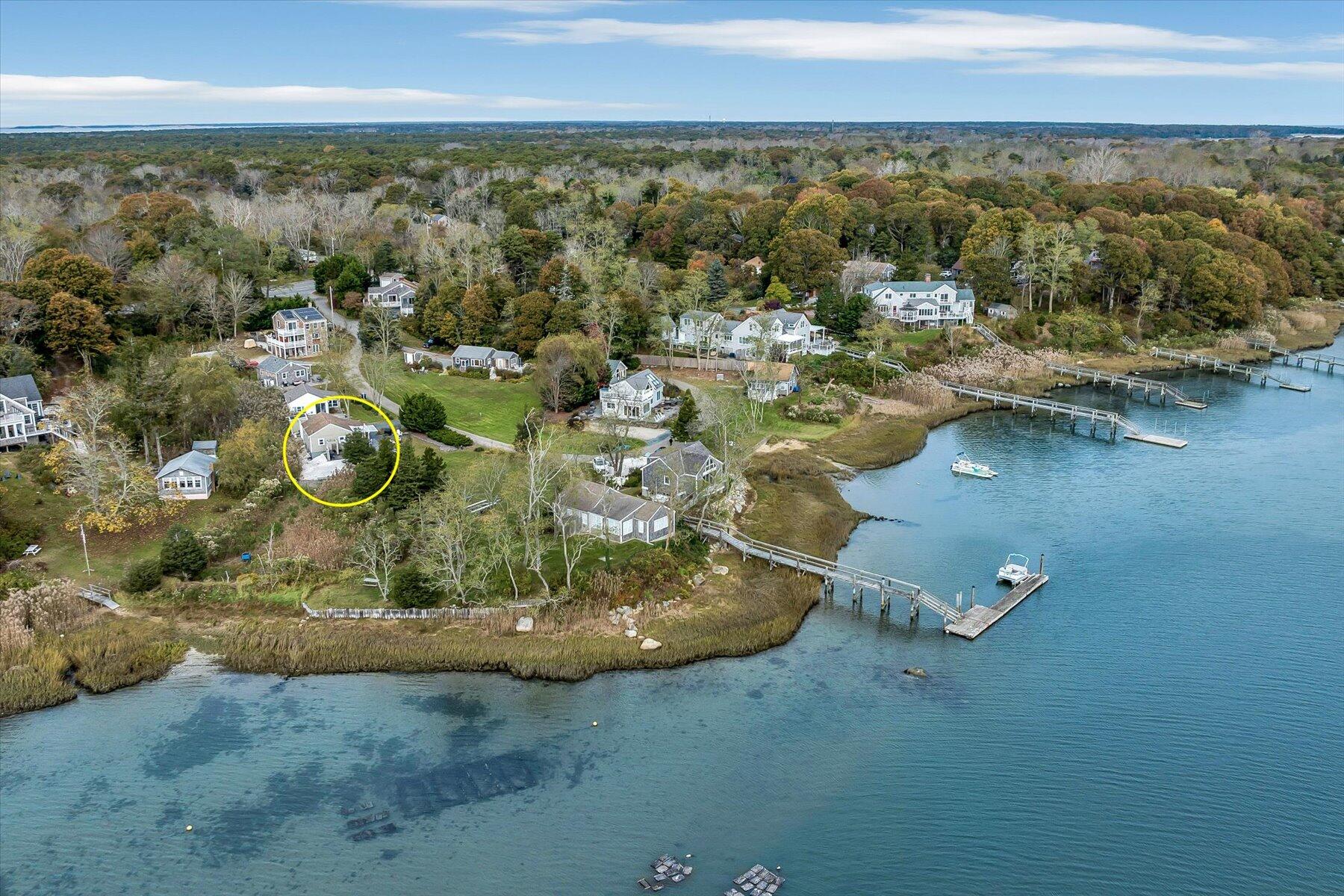 722 State Highway Eastham, MA 02642 - Photo 1 of 31 an aerial view of a house with a yard