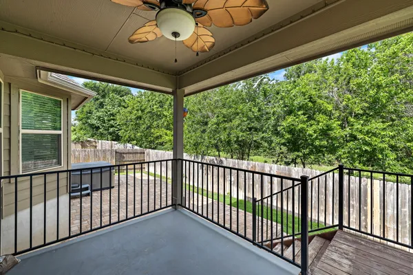 a view of a porch