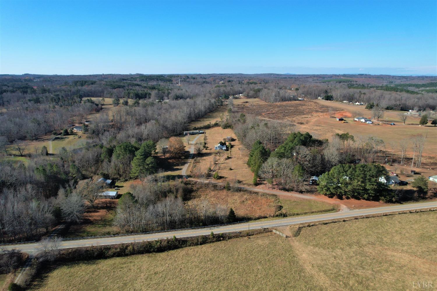 5134 Whispering Pines Road Cascade, VA 24069 - Photo 33 of 45 an aerial view of a house with a mountain view