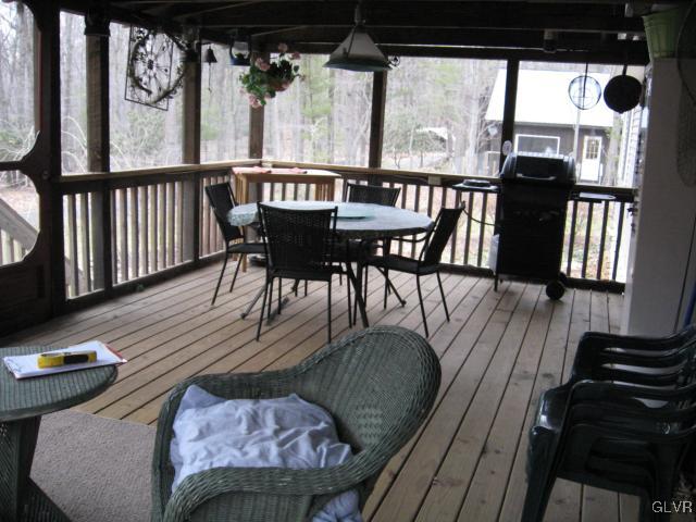 136 Carney Road Palmerton, PA 18071 - Photo 12 of 31 Large screened deck accessed thru french doors of