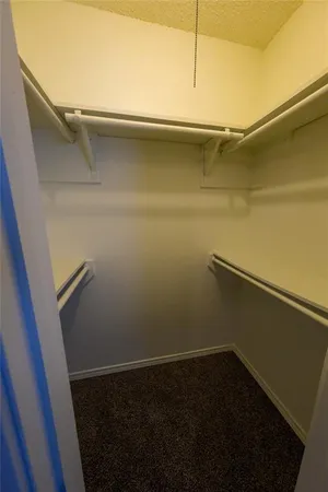 a close view of closet
