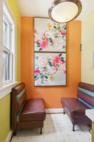 a view of front door and bedroom