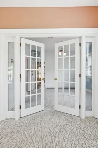 a view of front door