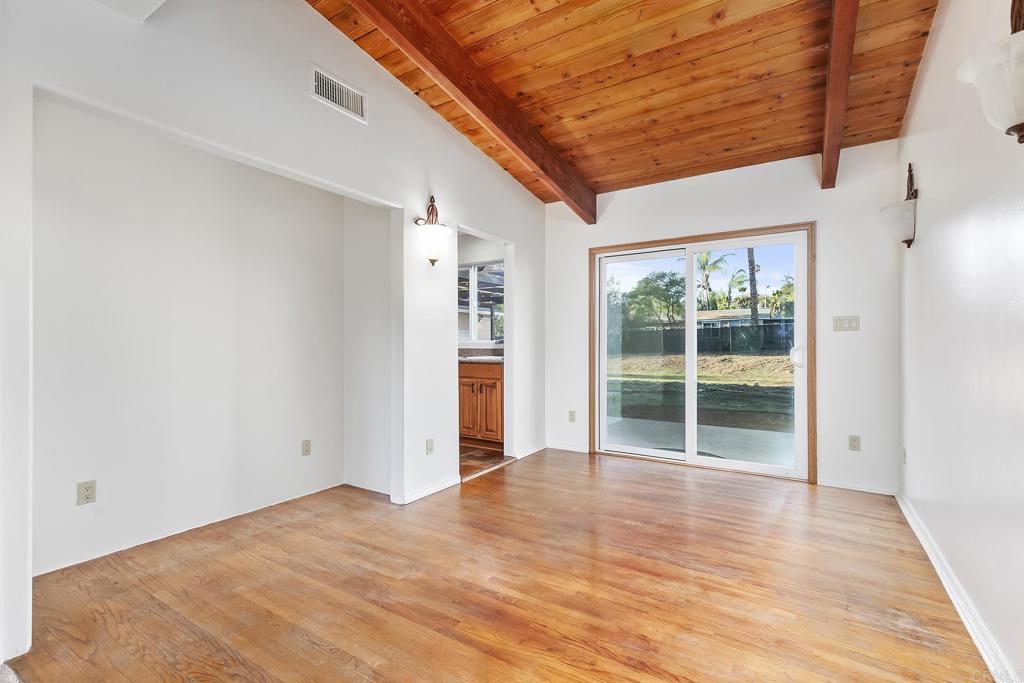 10546 Valle Vista Road Lakeside, CA 92040 - Photo 14 of 66 a view of empty room with wooden floor and fan
