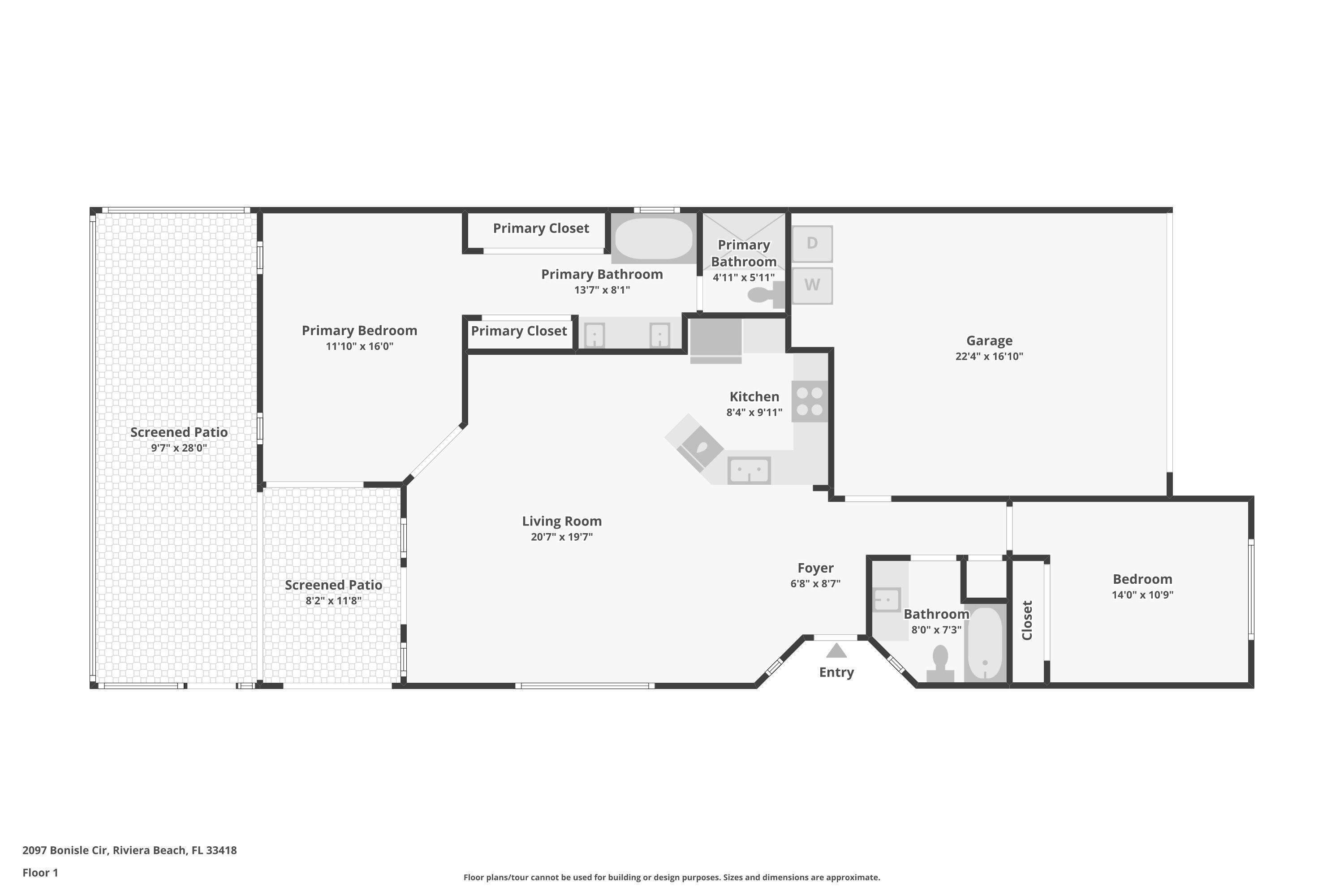 2097 Bonisle Circle Riviera Beach, FL 33418 - Photo 35 of 35 2097 Bonisle - Floor Plan