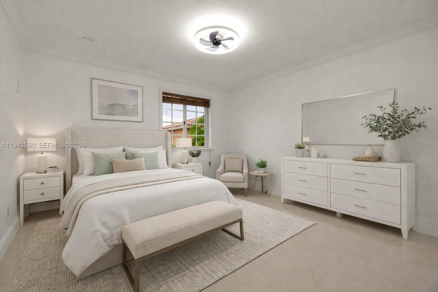 7773 Southwest 94th Lane Miami, FL 33156 - Photo 17 of 50 a bedroom with a bed and a dresser