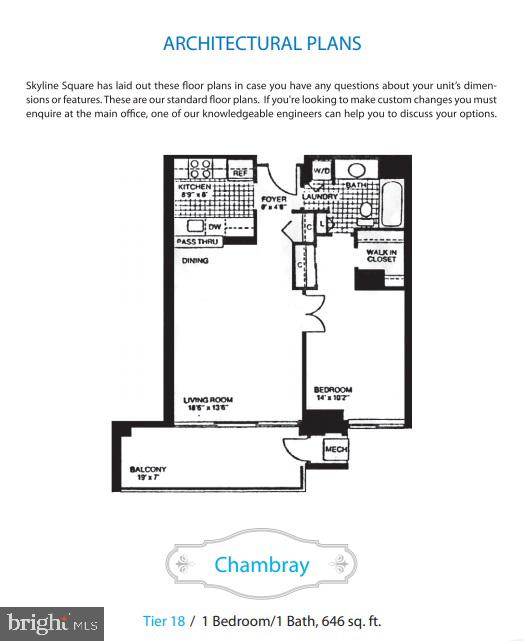 5505 Seminary Road, Unit 618N Falls Church, VA 22041 - Photo 26 of 26 Floor plan