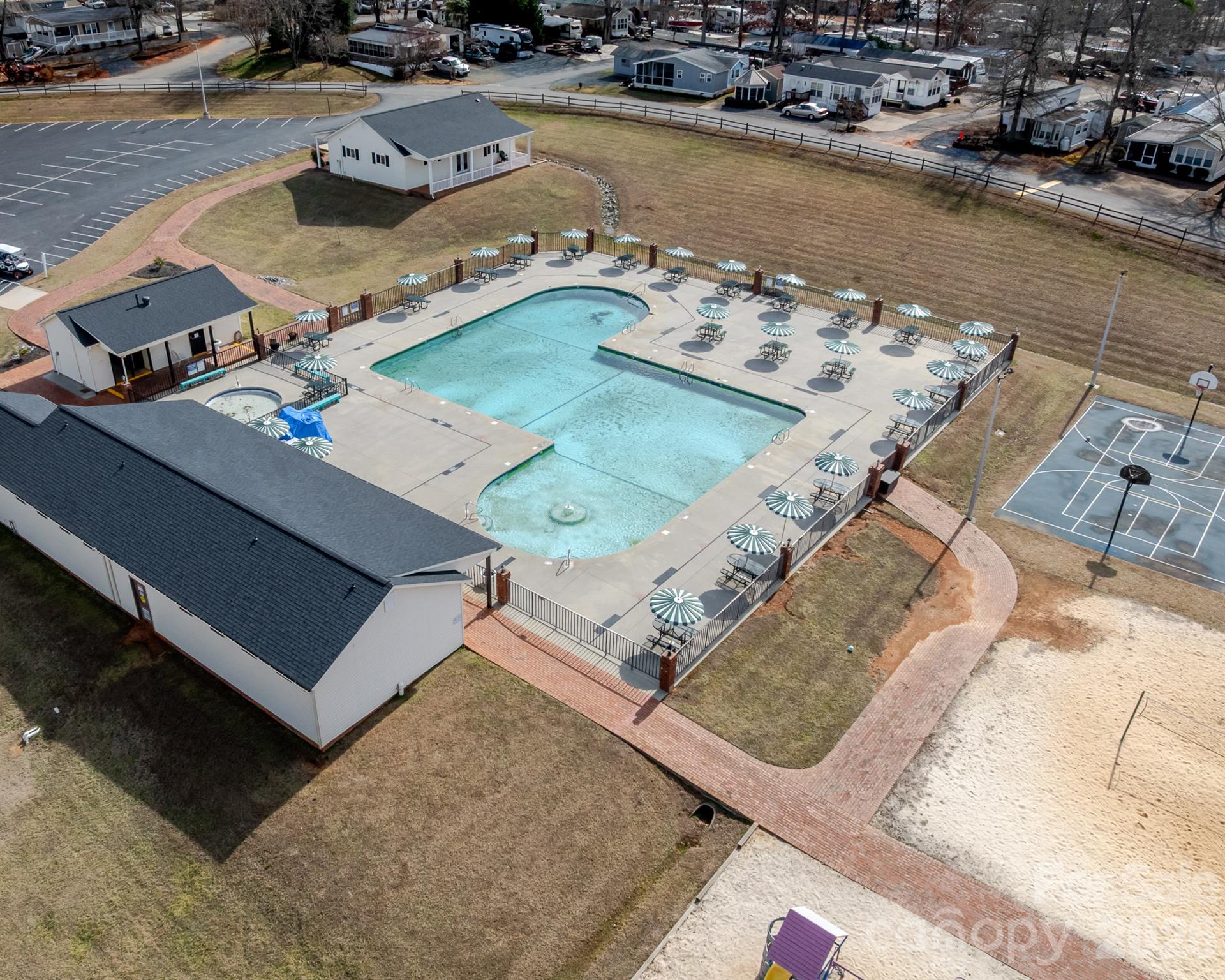 166 Badin Lake Road, Unit 757 New London, NC 28127 - Photo 38 of 45 an aerial view of a house with outdoor space