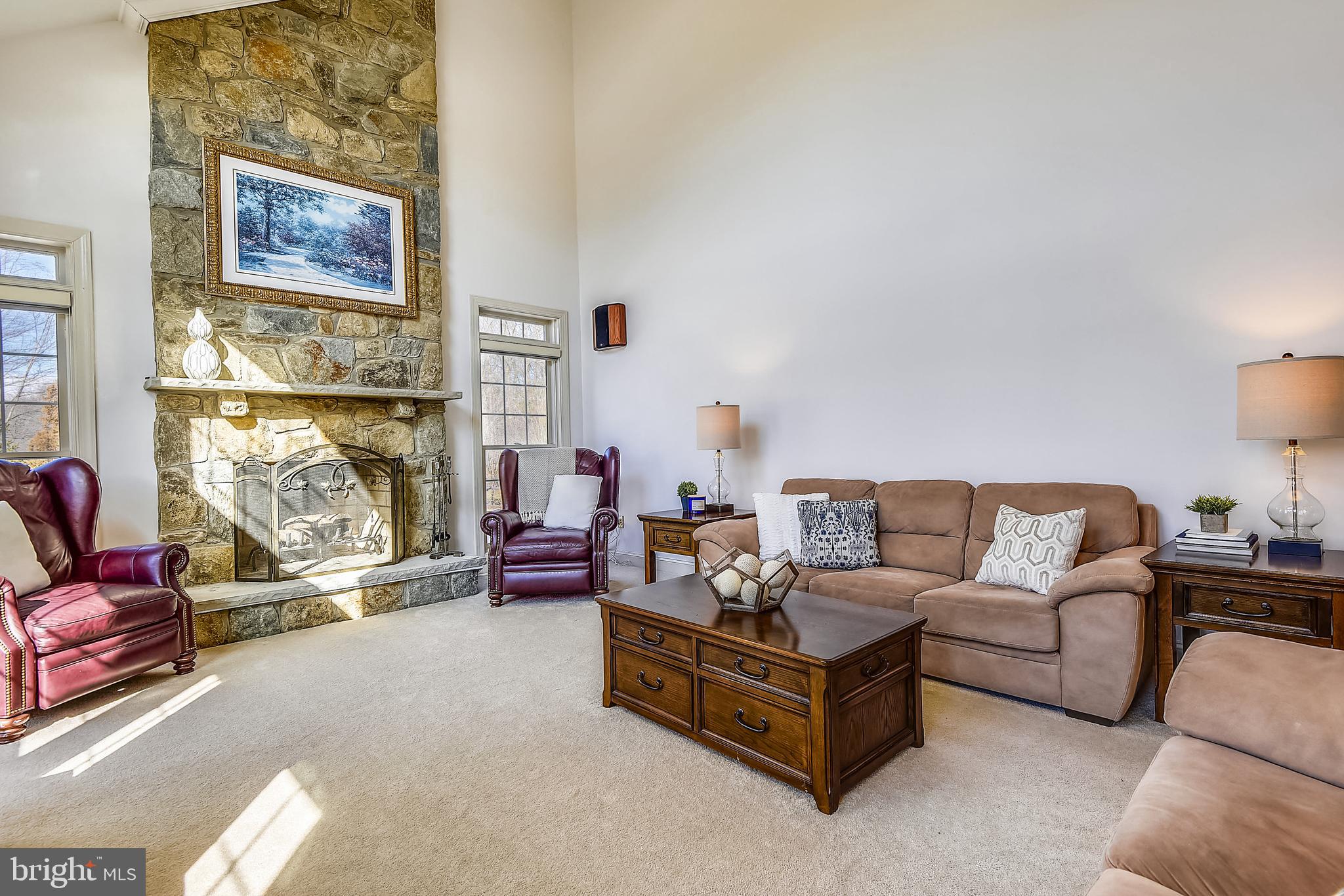 1408 Monforte Drive Davidsonville, MD 21035 - Photo 7 of 65 Stacked stone fireplace (chimney liner 2018)