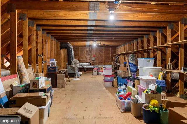 a view of storage and utility room