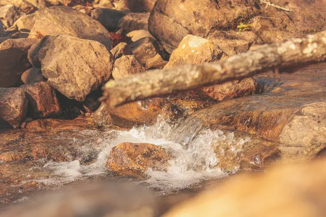 a view of mountain with trees in the background